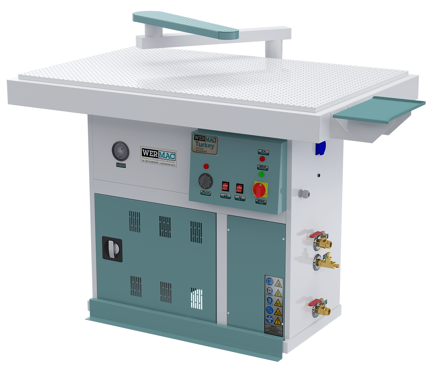 B601 Kendinden Kazanlı Kol Apartalı Vakumlu Geniş Paskala Ütü